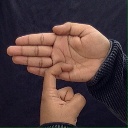 ISL Sign for R