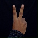 ISL Sign for V